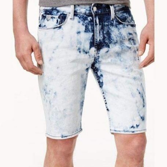 GUESS Slim-Fit Stretch Denim Men's Short SZ 32 - Picture 1 of 5
